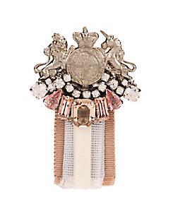 Rad Accessori Lion And Unicorn Crest Brooch