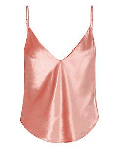 Fleur Du Mal Flamingo Velvet Cami