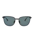 Le Specs Luxe Pharoah Matte Black Phantom Sunglasses