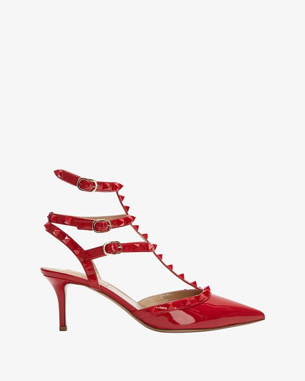 Valentino Punkouture Slingback Patent Leather Pump: Red