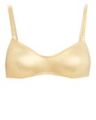 Solid & Striped Rachel Gold Bikini Top Gold S