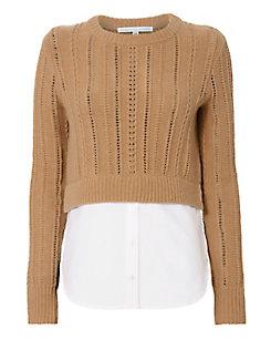 Veronica Beard Carli Combo Sweater
