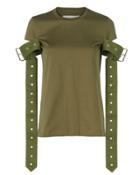 Marques Almeida Marques' Almeida Belt Sleeve Green T-shirt Beige P