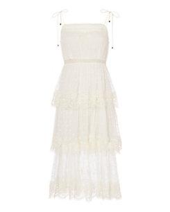 Zimmermann Meridian Circle Lace Midi Dress