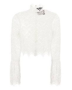 Nicholas Bell Sleeve Eyelet Top