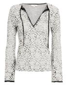 Nightcap Clothing Black Base Lace Top White/black L