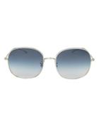 Oliver Peoples Mehrie Gradient Round Sunglasses Blue/silver 1size