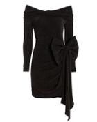 Redemption Bow Off Shoulder Mini Dress Black 36