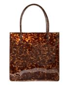 Maryam Nassir Zadeh Anais Tortoiseshell Patent Leather Tote Brown 1size