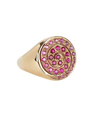 Shebee Pink Sapphire Spiral Ring