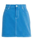 Ganni Washed Lapis Blue Denim Skirt Blue 40