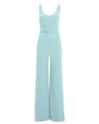 Jonathan Simkhai Belted Blue Jumpsuit Sky Blue Zero