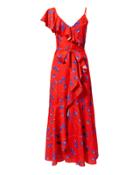 Borgo De Nor Isadora Ruffle Wrap Slip Dress Print 4