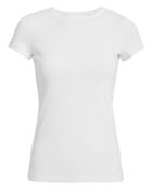 Helmut Lang White Wide Rib Baby Tee White M