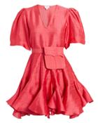 Rhode Resort Vivienne Belted Mini Dress Red L