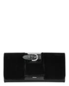 Perrin La Boucle Black Velvet Clutch Black 1size