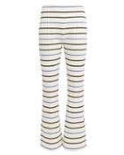 Sonia Rykiel Stripe Flare Pants White/blue/black M