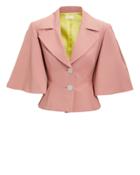 Sara Battaglia Rose Cape Blazer Rose 40