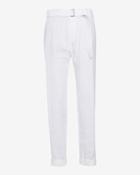 Vince Belted Linen Pant: White