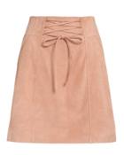 Exclusive For Intermix Intermix Talia Lace-up Mini Skirt Blush 2