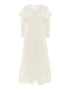 Love Shack Fancy Loveshackfancy Delphine Maxi Dress White 2