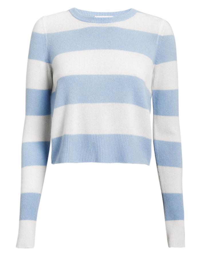 Exclusive For Intermix Intermix Valencia Striped Sweater Blue/white P