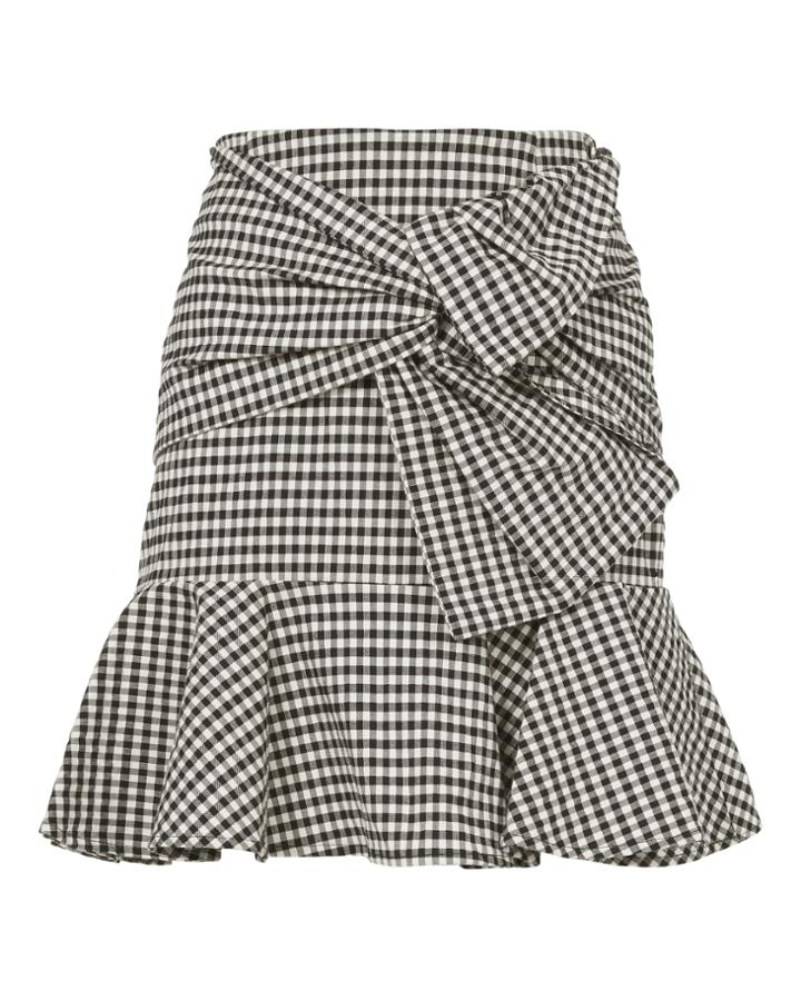 &quot;veronica Beard Gingham Picnic Box Mini Skirt&quot;