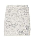 Derek Lam 10 Crosby Lyla Tweed Skirt Multi Zero
