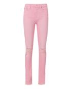 Cotton Citizen Pink Distressed Skinny Jeans Blush 24
