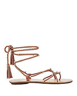 Loeffler Randall Rhinestone Studded Blush Suede Sandals