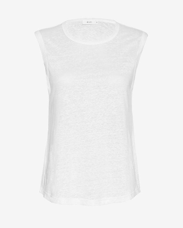 A.l.c. Exclusive Slashback Tank: White
