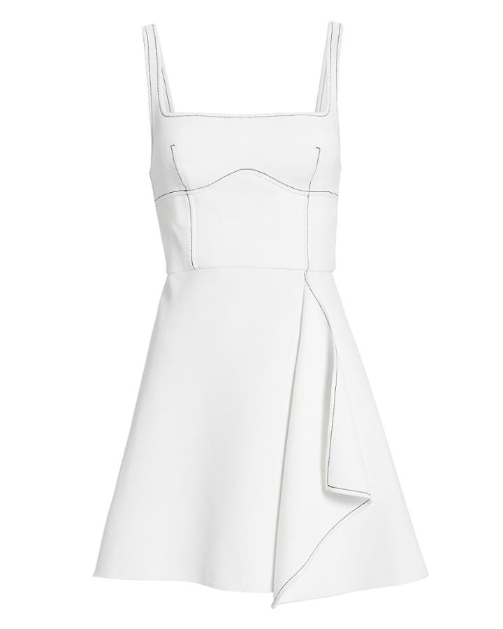 Dion Lee Bustier-look Ivory Mini Dress Ivory 8