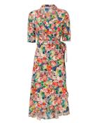 Ganni Maple Wrap Floral Dress