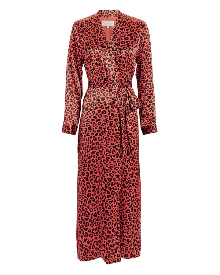 Michelle Mason Leopard Silk Duster Leopard Zero