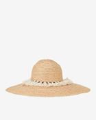 Hat Attack Xl Tasseled Trim Raffia Sun Hat