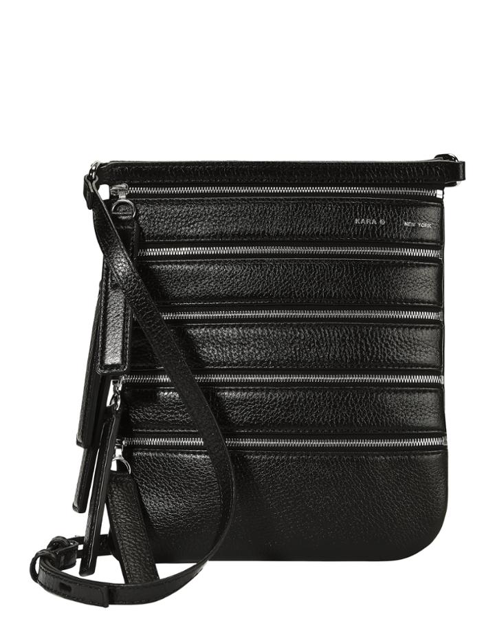 Kara Multi Zip Crossbody Bag Black 1size