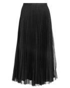 Anine Bing Lovisa Black Pleated Skirt Black/silver Metallic P
