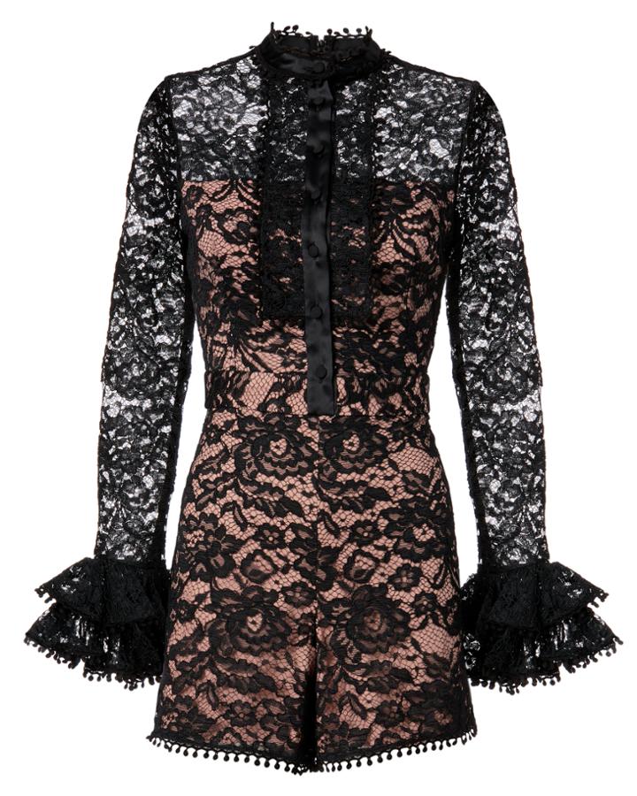 Alexis Alive Lace Romper Black P