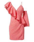 Mlm The Label Clyde One Shoulder Mini Dress Red P