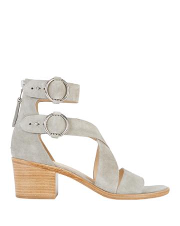Rag And Bone Rag & Bone Mari Grey Suede Cross Strap Sandals Grey 37