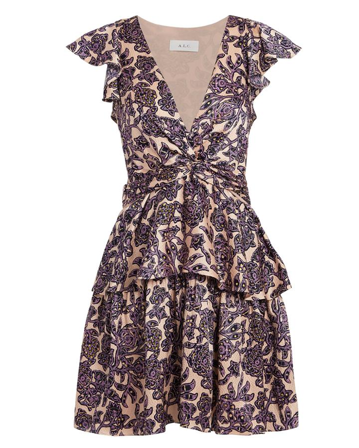 A.l.c. Viera Dress Purple/pink 4