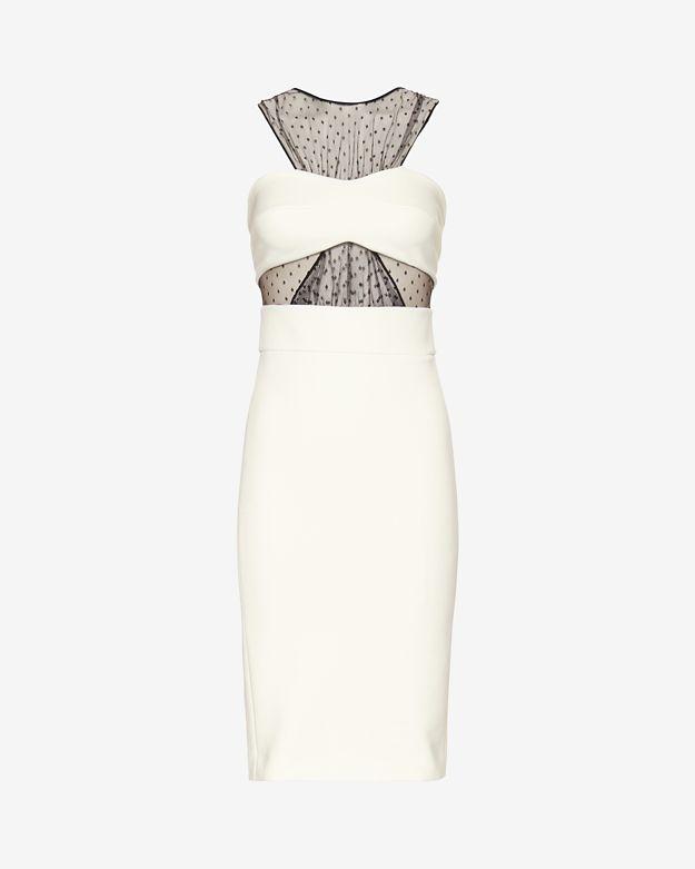 Noam Hanoch Hessa Lace Panel Dress