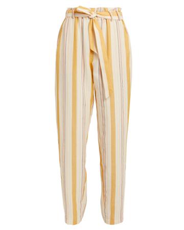 Lem Lem Lemlem Zeritu High-waisted Pants Yellow Stripe P