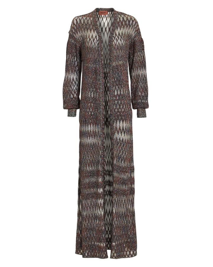 Missoni Chevron Lurex Duster Multi-drk 40