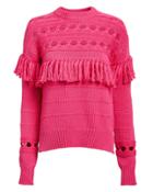 Jonathan Simkhai Chunky Tassel Pink Sweater Pink S