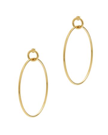 Lady Grey Link Hoops