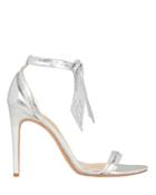 Alexandre Birman Clarita Pvc Silver Leather Sandals Silver 36.5