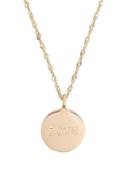 Ariel Gordon Jewelry Ariel Gordon Demi Medallion Signet Necklace Gold 1size