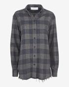 Iro Grey Plaid Flannel Shirt