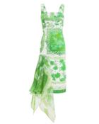 Silvia Tcherassi Agnetha Midi Dress Green/white S